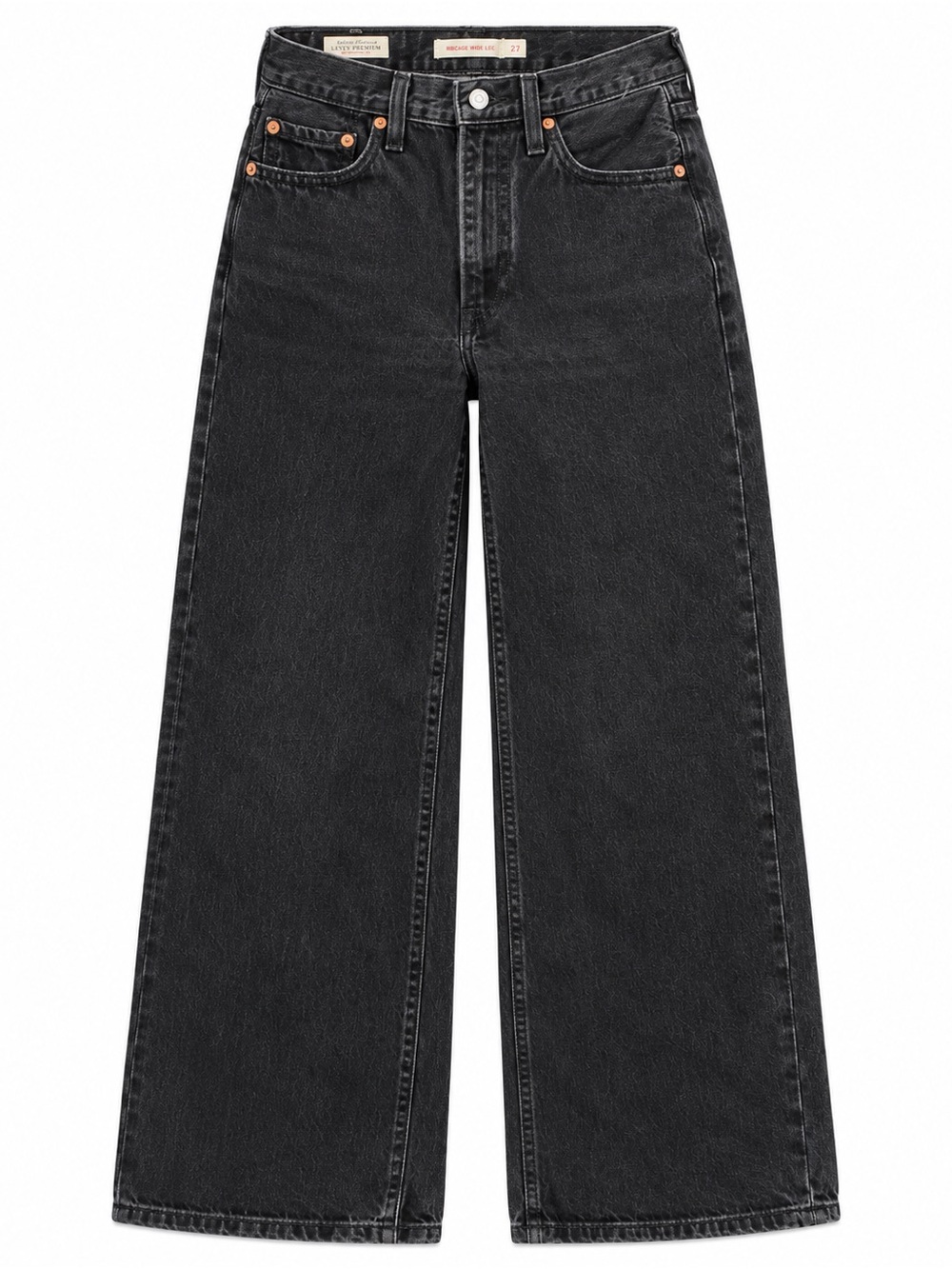 Levi's High-Rise Wide Leg Jeans in Washed Black